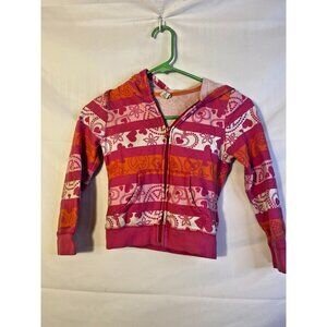 Old Navy Hoodie Hooded Sweatshirt Zips Girls Pink Size Small 6/7 S Heavy weight